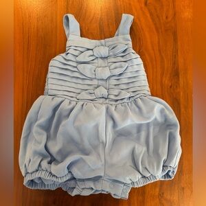 Habitual Kids Blue Baby Romper with Bows